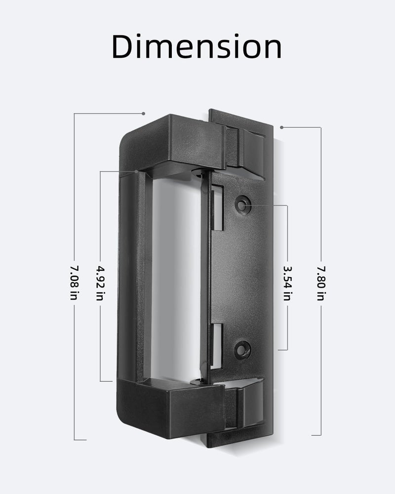 Rolkely 2025 Upgraded 3316882900 RV Refrigerator Door Handle Holder Compatible with Dometic 3316882.900 S,Std Dr Handle Combo-6/8 Amii DM2672, DM2682, DM2872, DM2882(2 Pack) - Image 5